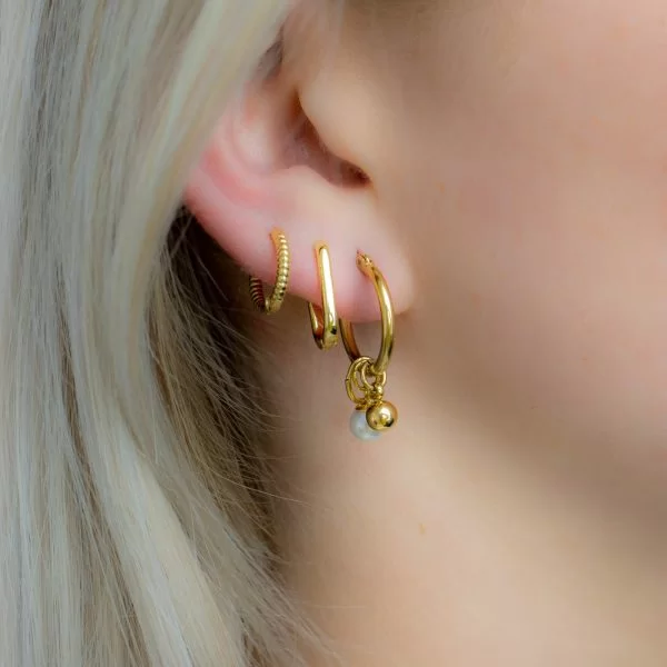 Pearls earrings - Gold 1